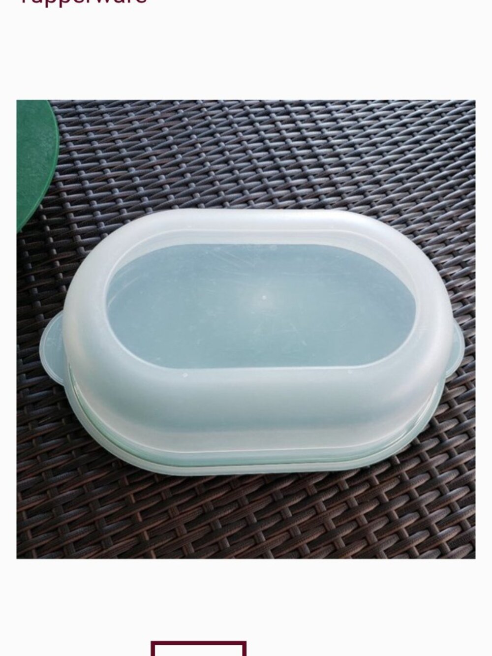 EUC Tupperware covered tray